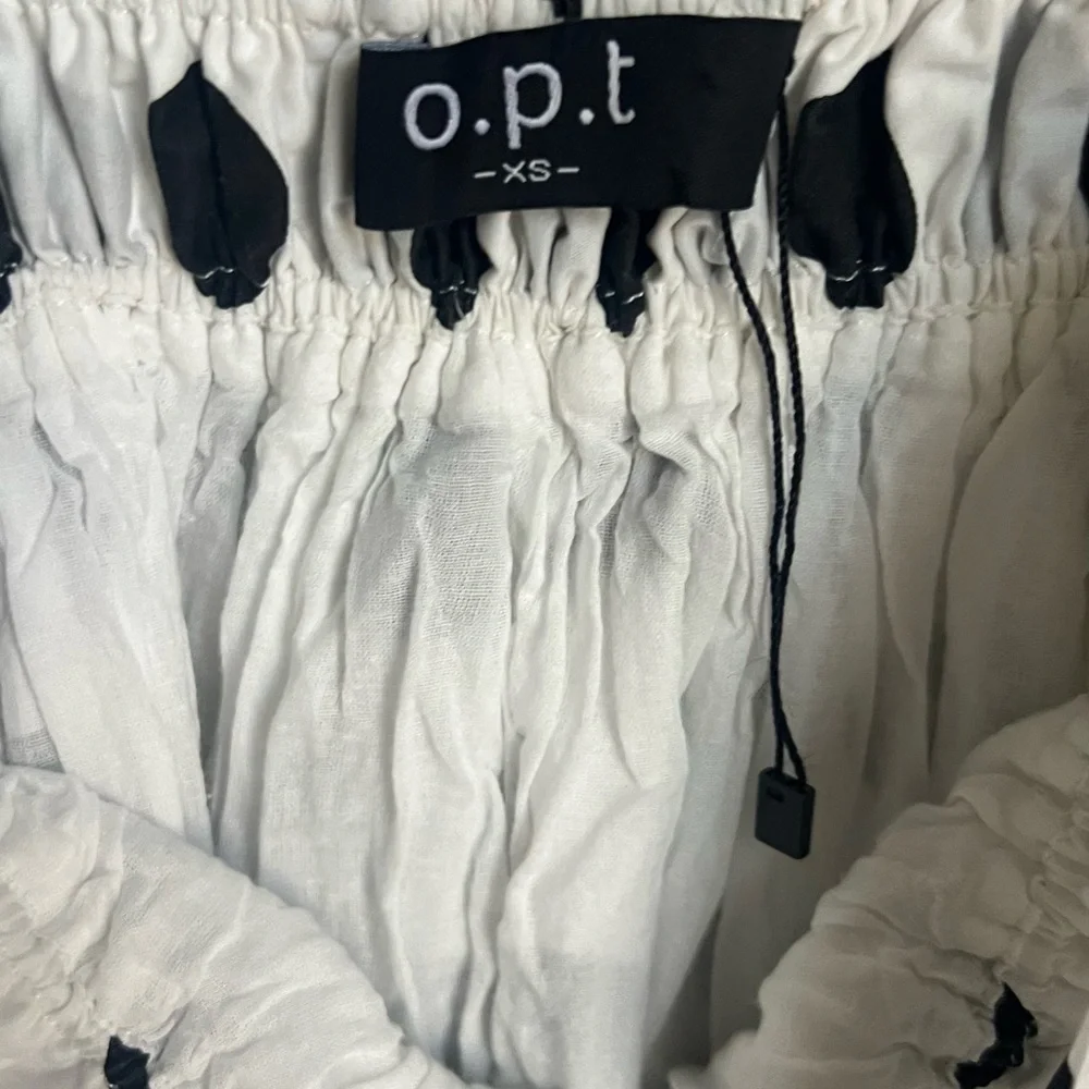 O.P.T Polka Dot Sleeveless Dress 🖤🤍🖤🤍 XS - Picture 2 of 5